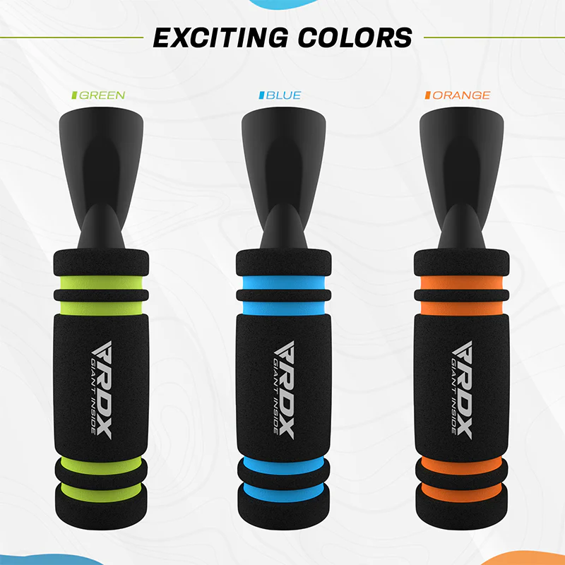 RDX X2 Adjustable 10.3ft Non-Slip Memory Foam Soft Handles Skipping Rope - Image 9