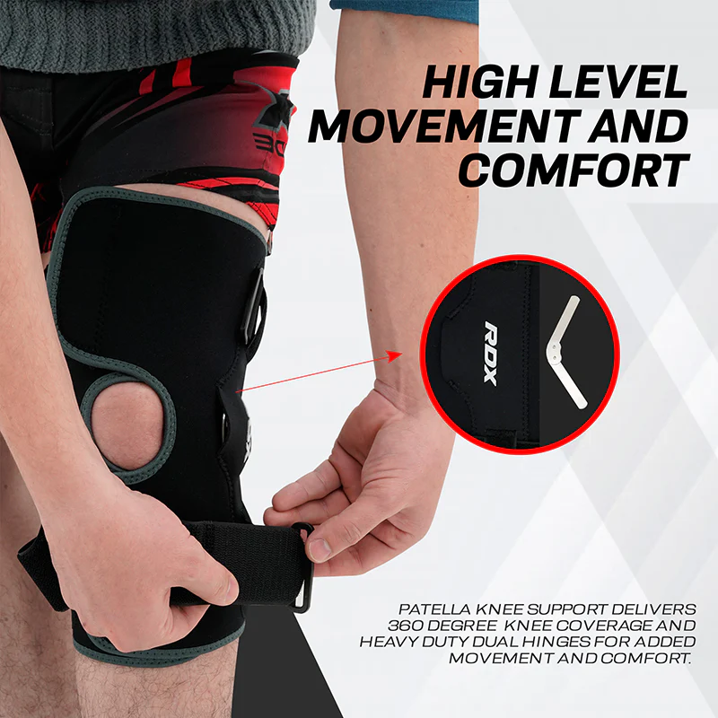 RDX NE FDA Approved Open Patella Brace for Knee Support with Angle Bracket - Image 4
