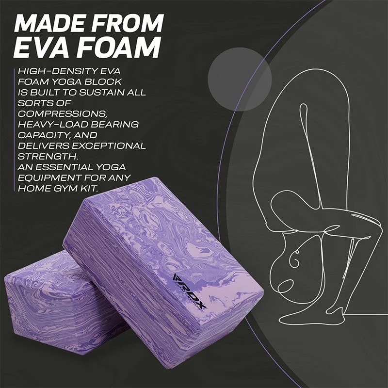RDX PG EVA Foam High Density Non-Slips Yoga Block - Image 3