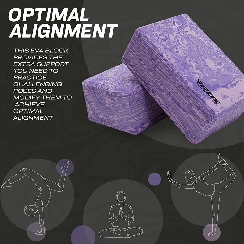 RDX PG EVA Foam High Density Non-Slips Yoga Block - Image 6