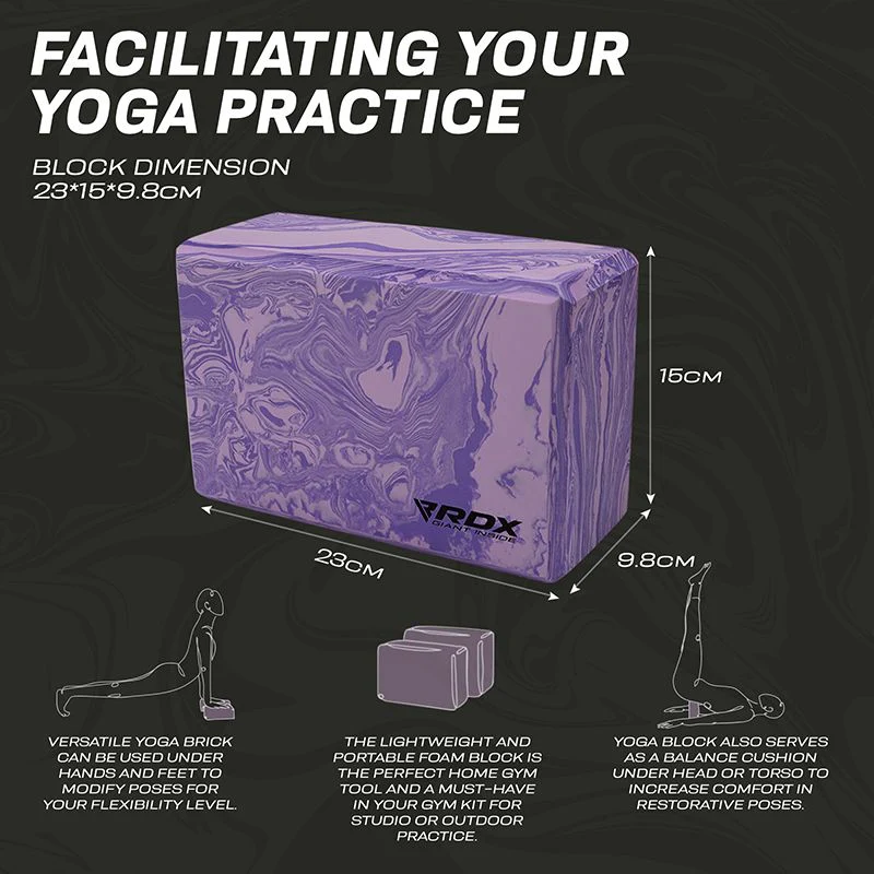 RDX PG EVA Foam High Density Non-Slips Yoga Block - Image 8