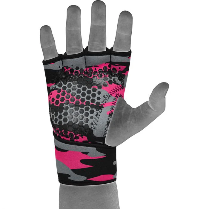 RDX X3 Pink Weightlifting Grips For Women - Image 3