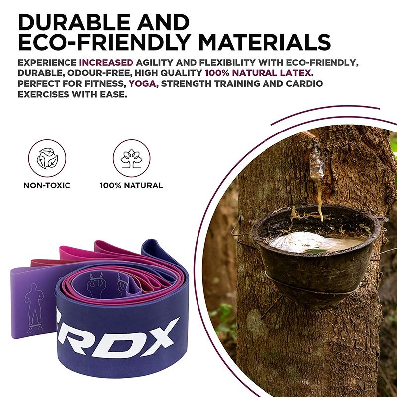 RDX PR 5-in-1 Pull Up Assist & Body Stretching Bands for Resistance Training - Image 4
