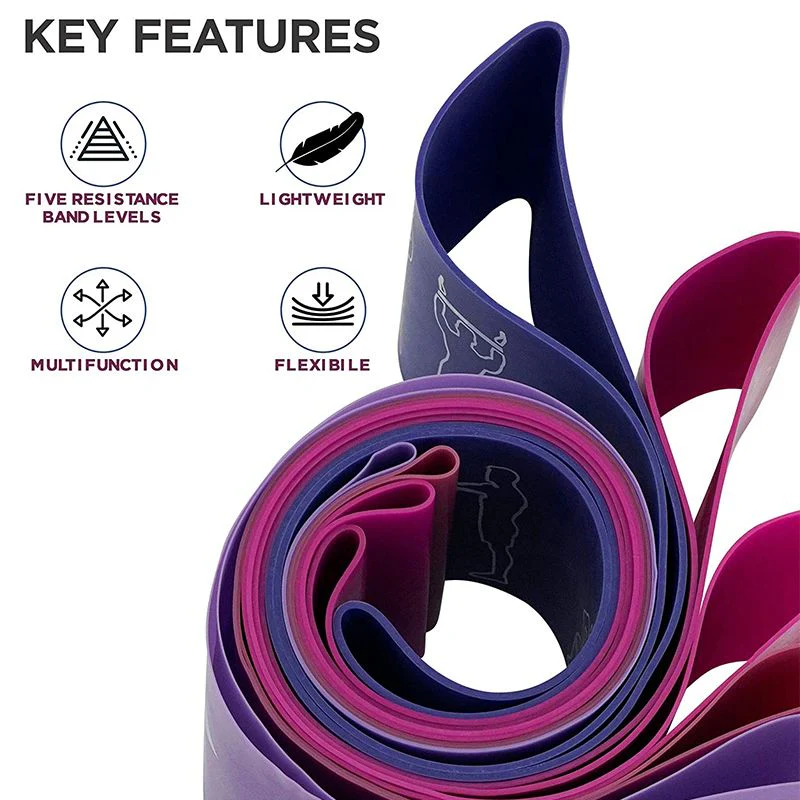 RDX PR 5-in-1 Pull Up Assist & Body Stretching Bands for Resistance Training - Image 8