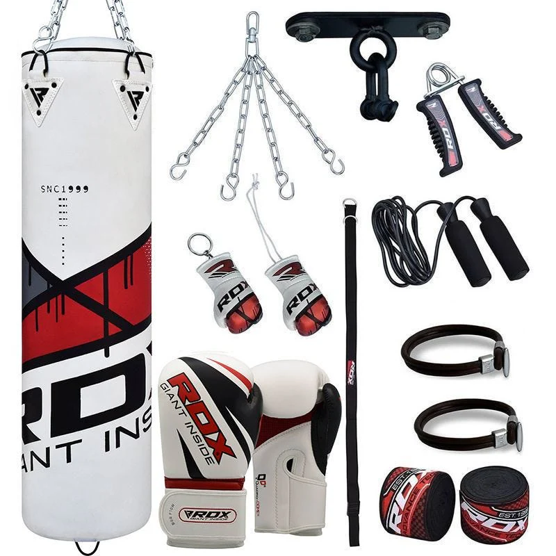 RDX F7 4ft / 5ft 13-in-1 Heavy Boxing Punch Bag & Gloves Set - Image 16