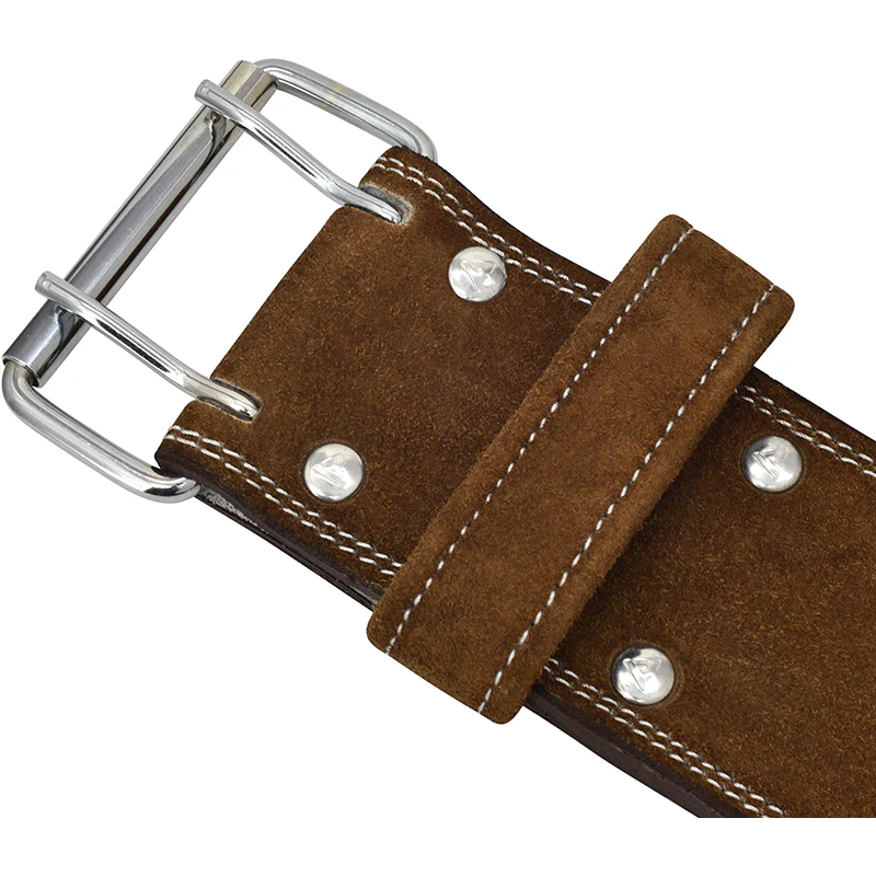 RDX 4PN Suede Leather Brown Powerlifting Belt - Image 6