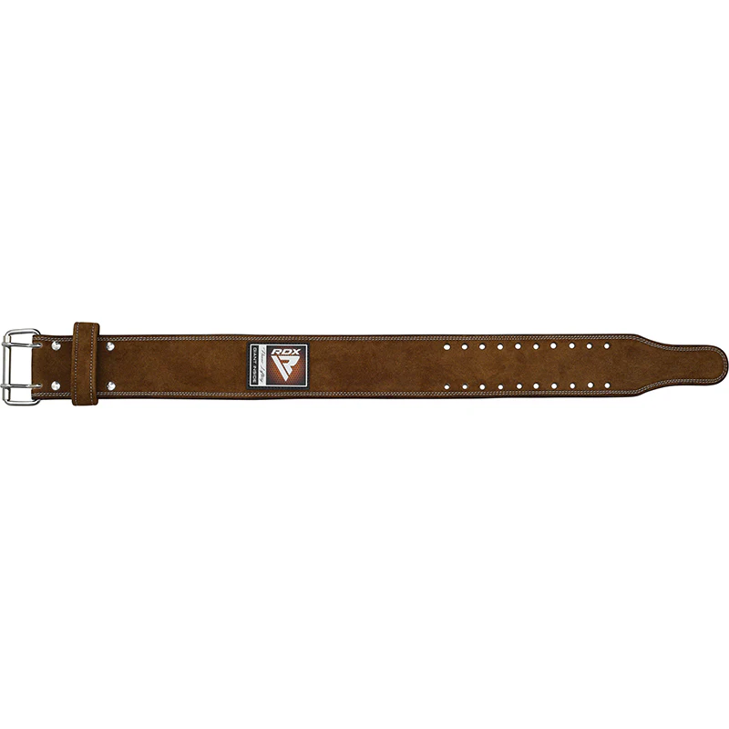 RDX 4PN Suede Leather Brown Powerlifting Belt - Image 7