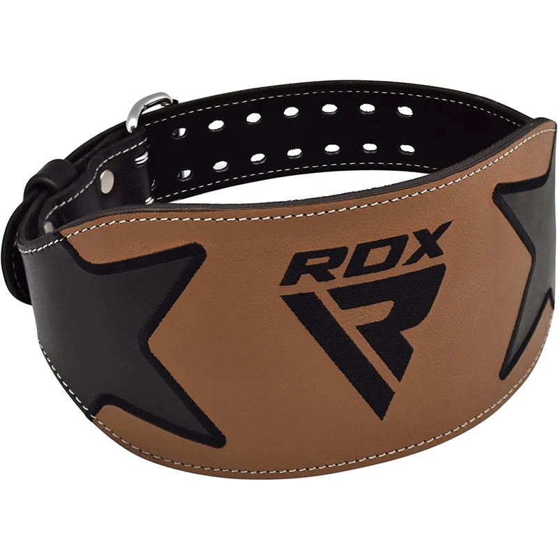 RDX 6 Inch Leather Weightlifting Gym Belt - Image 6