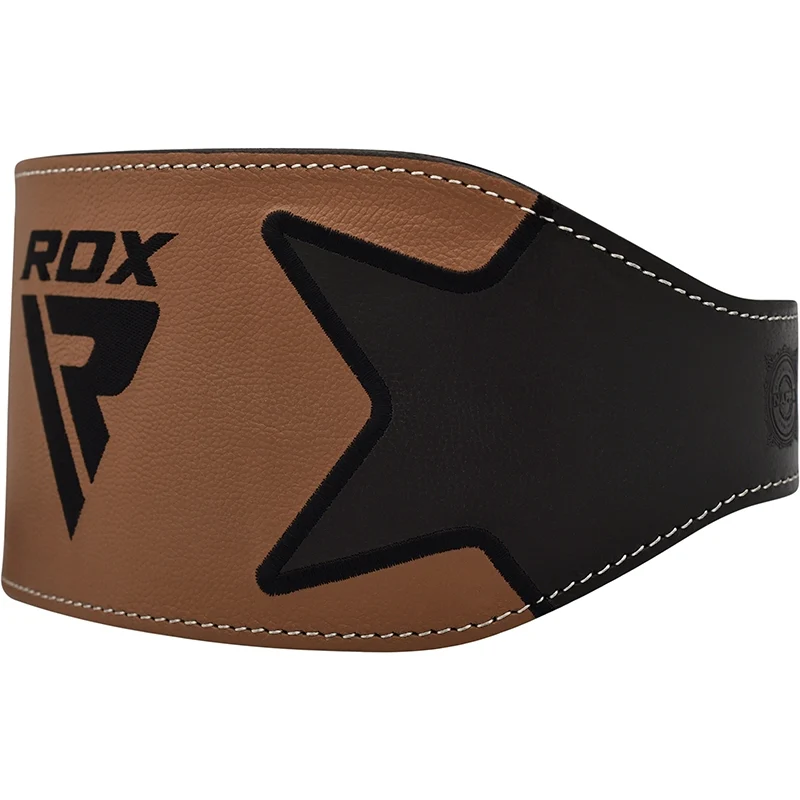 RDX 6 Inch Leather Weightlifting Gym Belt - Image 8