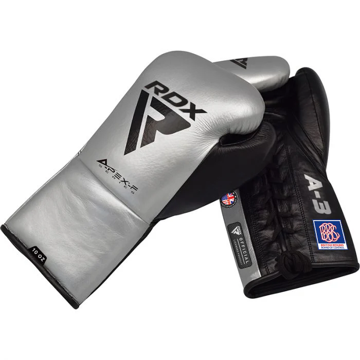 RDX A3 Fight Lace Up Leather Boxing Gloves BBBOFC/BIBA/WBF/NYAC /NEVADA APPROVED - Image 11