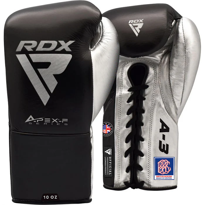 RDX A3 Fight Lace Up Leather Boxing Gloves BBBOFC/BIBA/WBF/NYAC /NEVADA APPROVED - Image 12