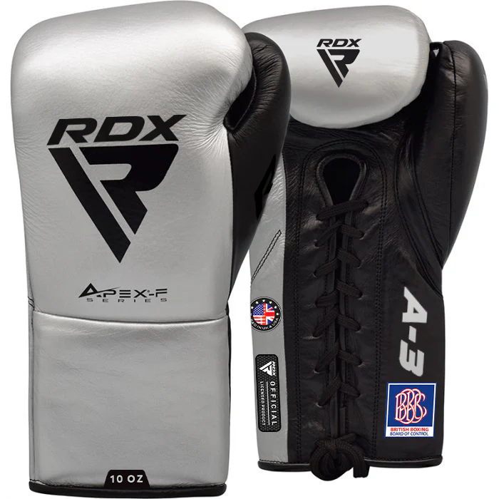 RDX A3 Fight Lace Up Leather Boxing Gloves BBBOFC/BIBA/WBF/NYAC /NEVADA APPROVED - Image 14