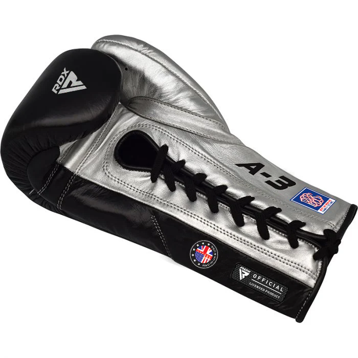 RDX A3 Fight Lace Up Leather Boxing Gloves BBBOFC/BIBA/WBF/NYAC /NEVADA APPROVED - Image 6