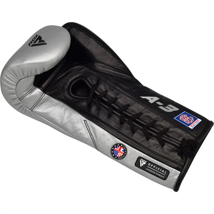 RDX A3 Fight Lace Up Leather Boxing Gloves BBBOFC/BIBA/WBF/NYAC /NEVADA APPROVED - Image 8