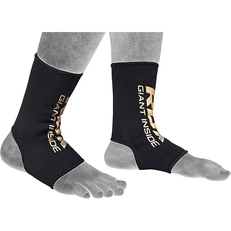 RDX AB Black Ankle Support Sprain Protection Compression Sleeve OEKO-TEX® Standard 100 certified - Image 2
