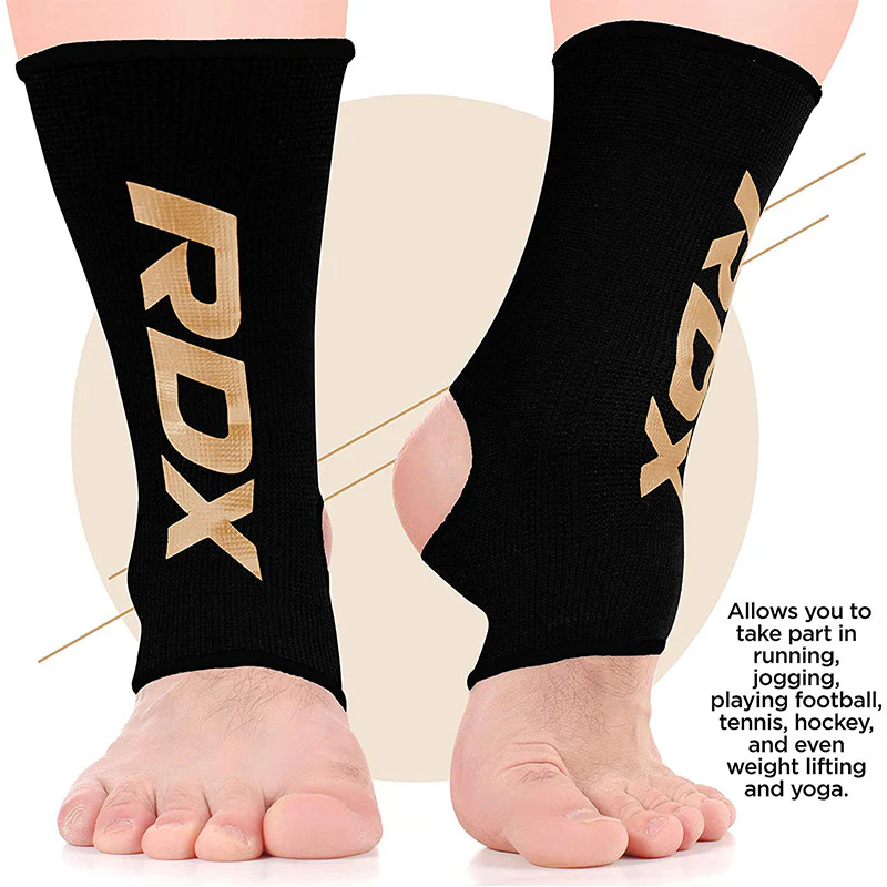 RDX AB Black Ankle Support Sprain Protection Compression Sleeve OEKO-TEX® Standard 100 certified - Image 8