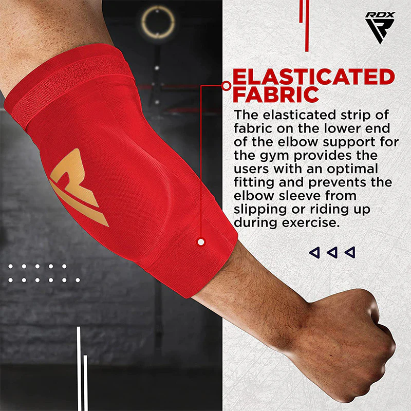 RDX HY CE Certified Padded Elbow Sleeve for Muay Thai & MMA Workout OEKO-TEX® Standard 100 certified - Image 12