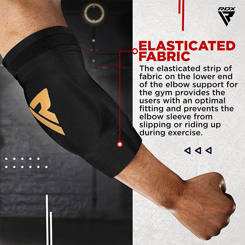 RDX HY CE Certified Padded Elbow Sleeve for Muay Thai & MMA Workout OEKO-TEX® Standard 100 certified - Image 2