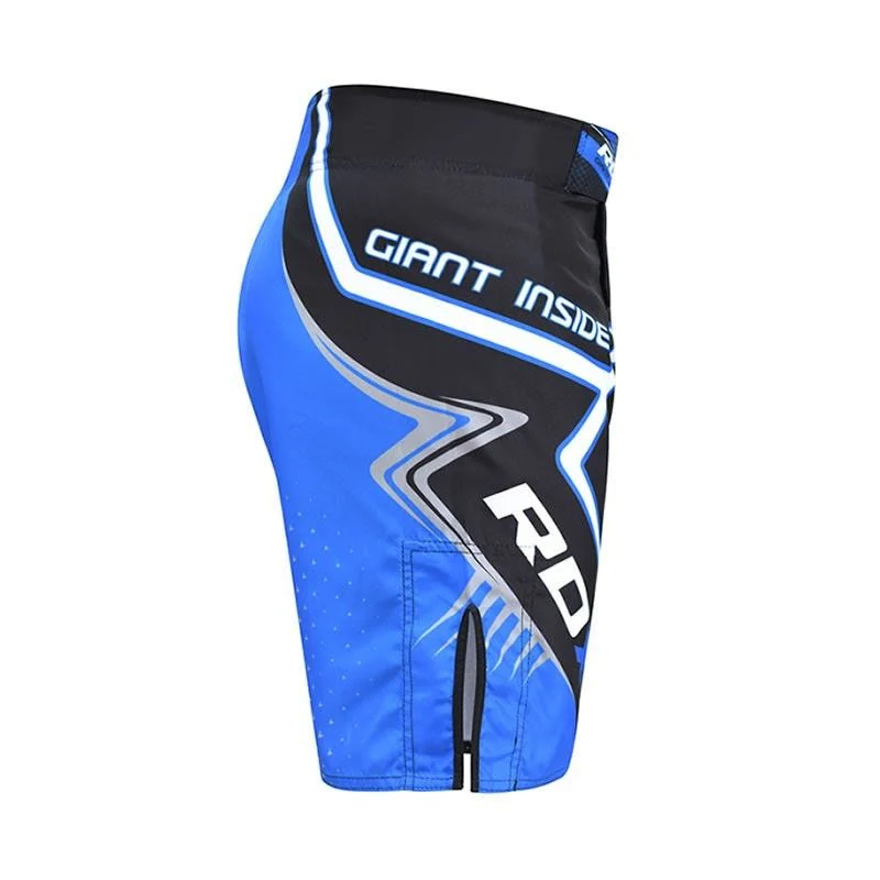 RDX R7 MMA Fight Shorts Black/Blue - Image 5