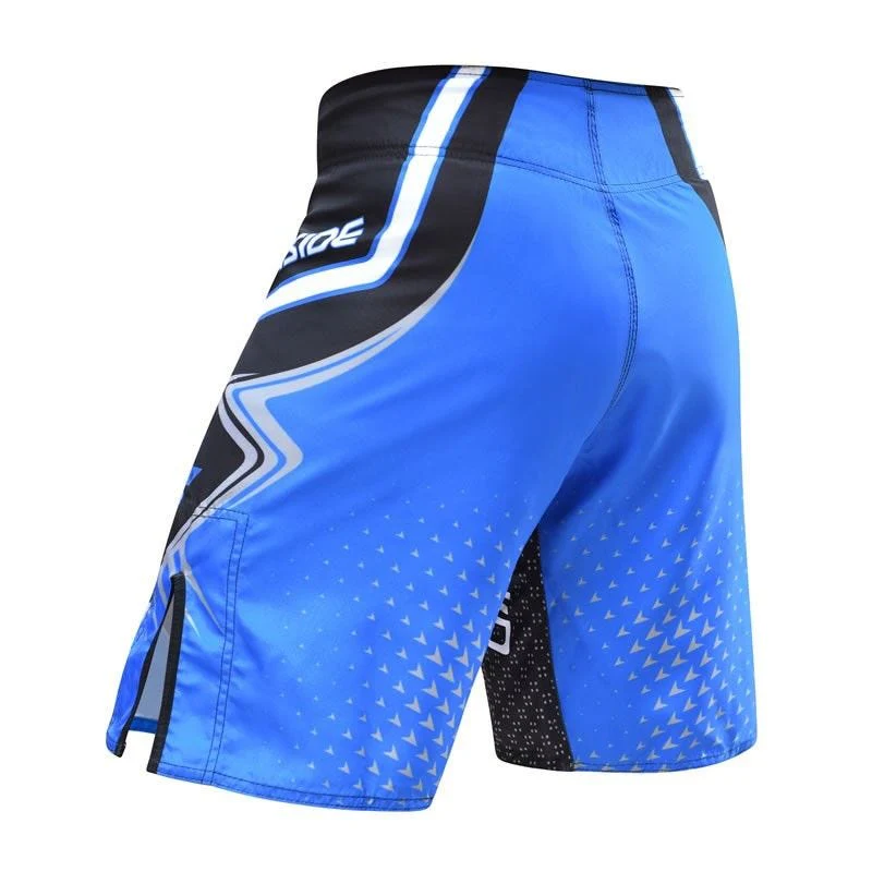 RDX R7 MMA Fight Shorts Black/Blue - Image 8