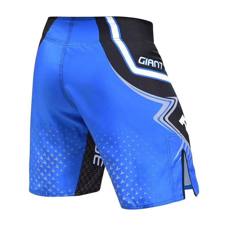 RDX R7 MMA Fight Shorts Black/Blue - Image 9