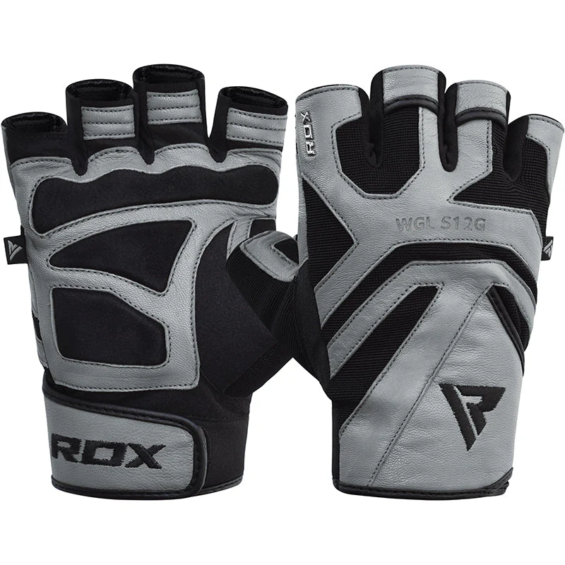 RDX S12 Leather Fitness Training Gloves - Image 4