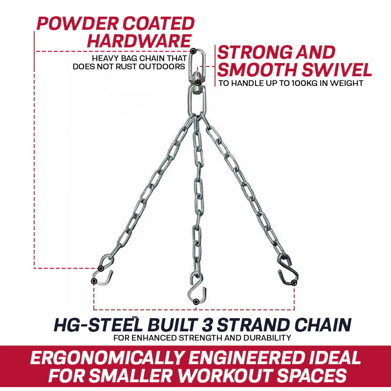 RDX X1 3 Hook Punch Bag Chains - Image 3