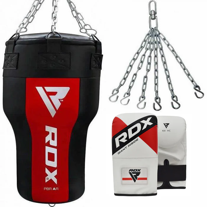 RDX AR 3-in-1 Angle Punch Bag with Gloves Set - Image 13
