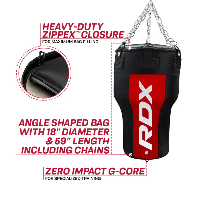 RDX AR 3-in-1 Angle Punch Bag with Gloves Set - Image 4