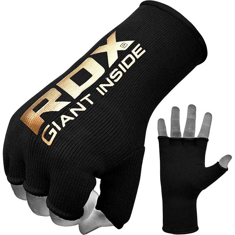 RDX HY Inner Gloves Elasticated Half Finger for Boxing, MMA Knuckle Protection OEKO-TEX® Standard 100 certified - Image 2