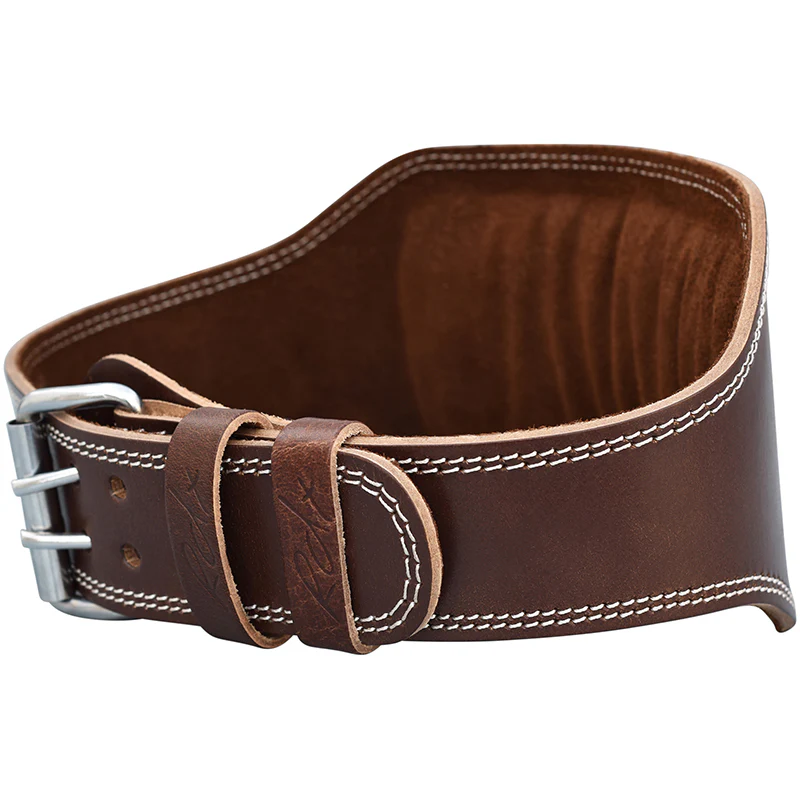 RDX 6 Inch Leather Brown Weightlifting Belt - Image 8