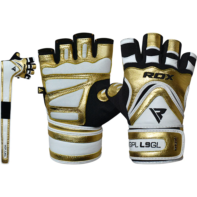 RDX L9 Leather Gym Exercise Gloves - Image 11