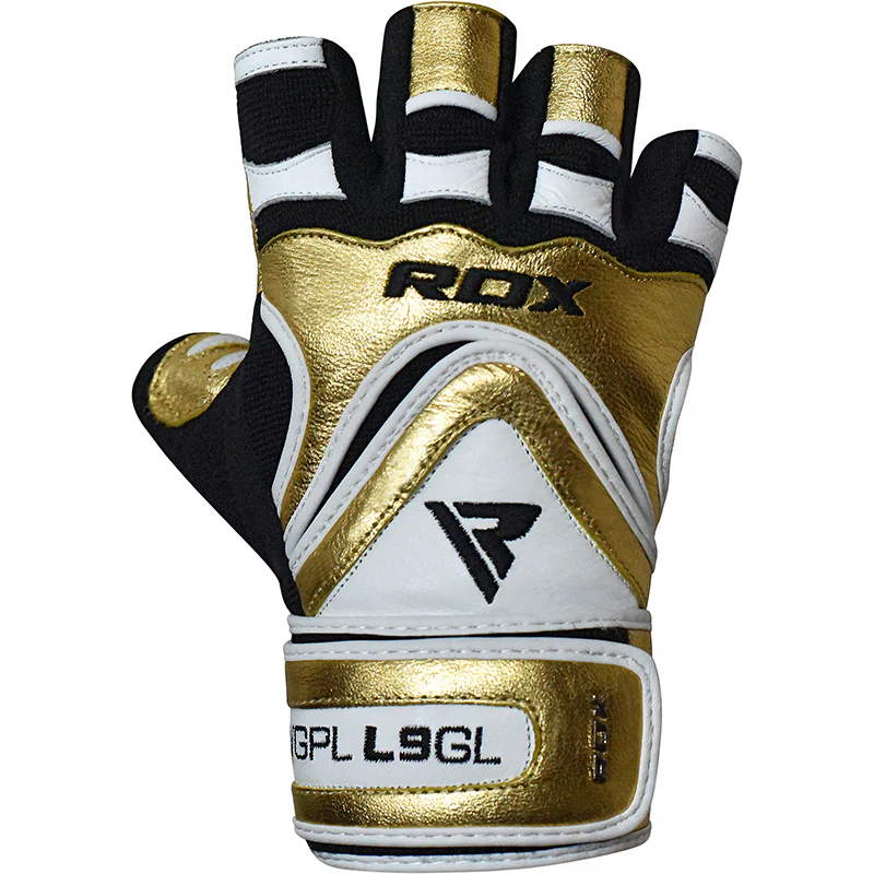 RDX L9 Leather Gym Exercise Gloves - Image 3