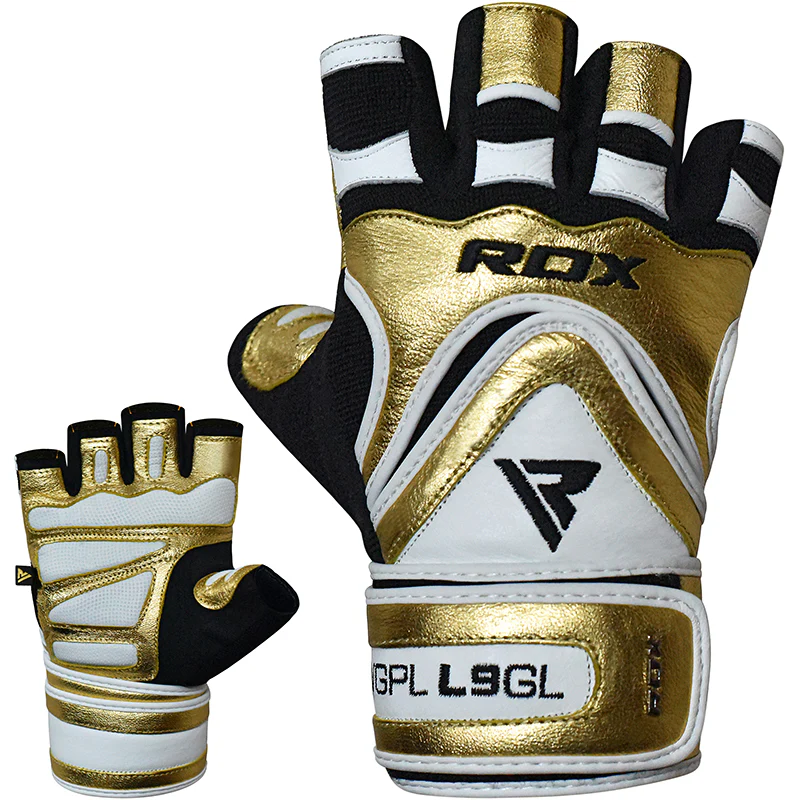 RDX L9 Leather Gym Exercise Gloves - Image 9
