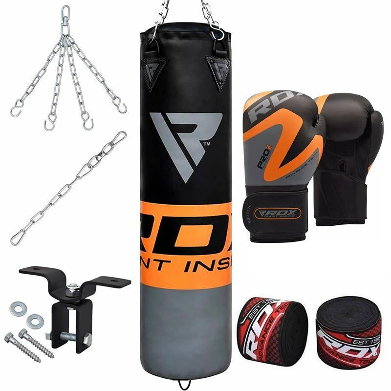 RDX FO 4ft / 5ft 8-in-1 Heavy Boxing Punch Bag & Gloves Set - Image 10