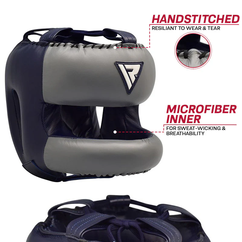 RDX O2 Sparring Head Guard with Nose Protection Bar - Image 6