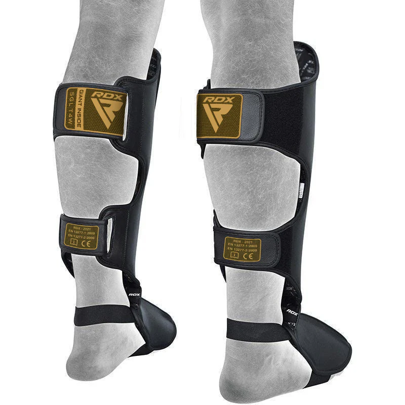 RDX T4 Leather Shin Instep Guards - Image 8