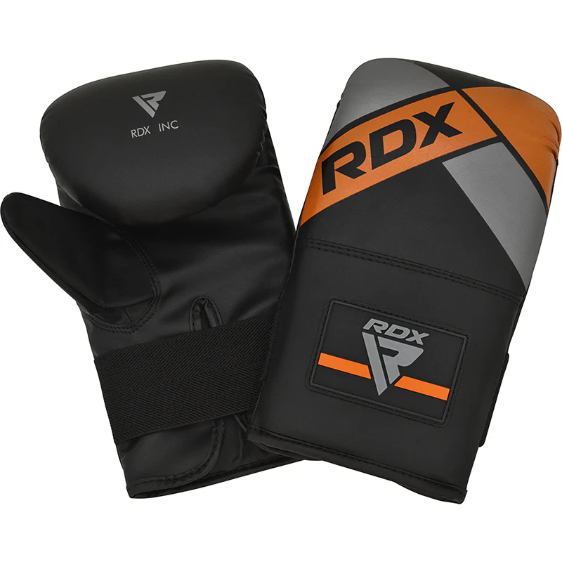 RDX F12 4ft / 5ft 3-in-1 Punch Bag & Mitts Black / Orange / Gray / White Set - Image 8