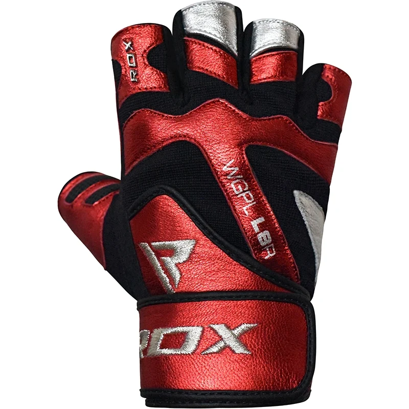 RDX L8 Leather Gym Gloves with Wrist Support - Image 5