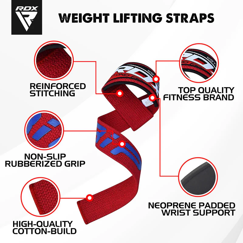 RDX W2 Weightlifting Wrist Straps - Image 2