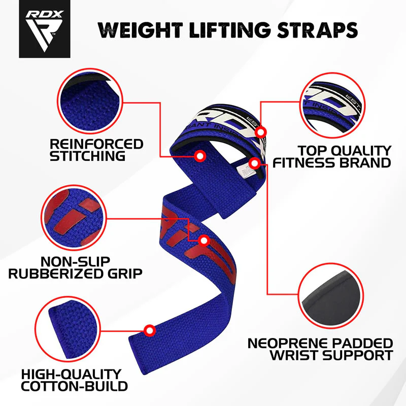 RDX W2 Workout Lifting Straps - Image 2