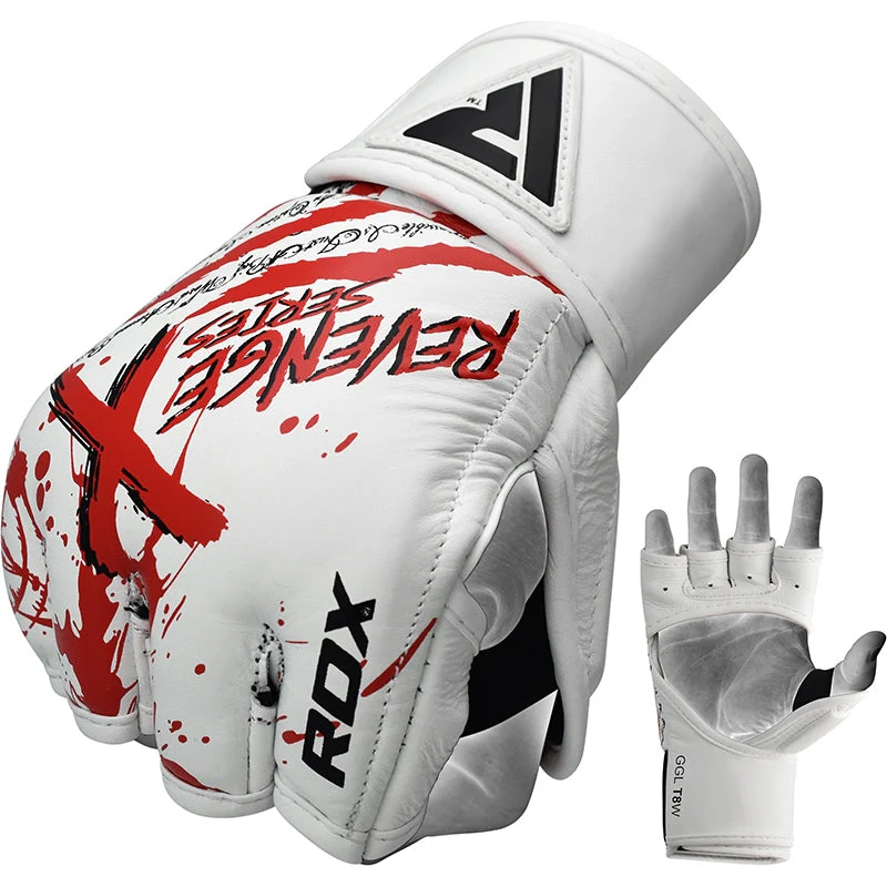 RDX T8 Revenge X Leather MMA Gloves - Image 6