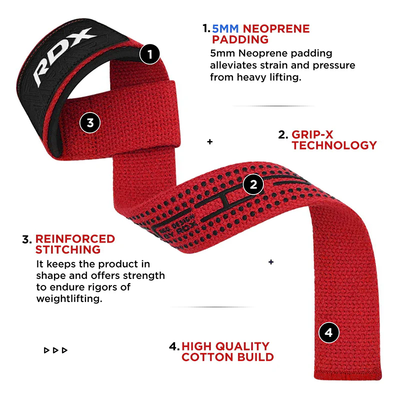 RDX S4 Weightlifting Wrist Straps - Image 10