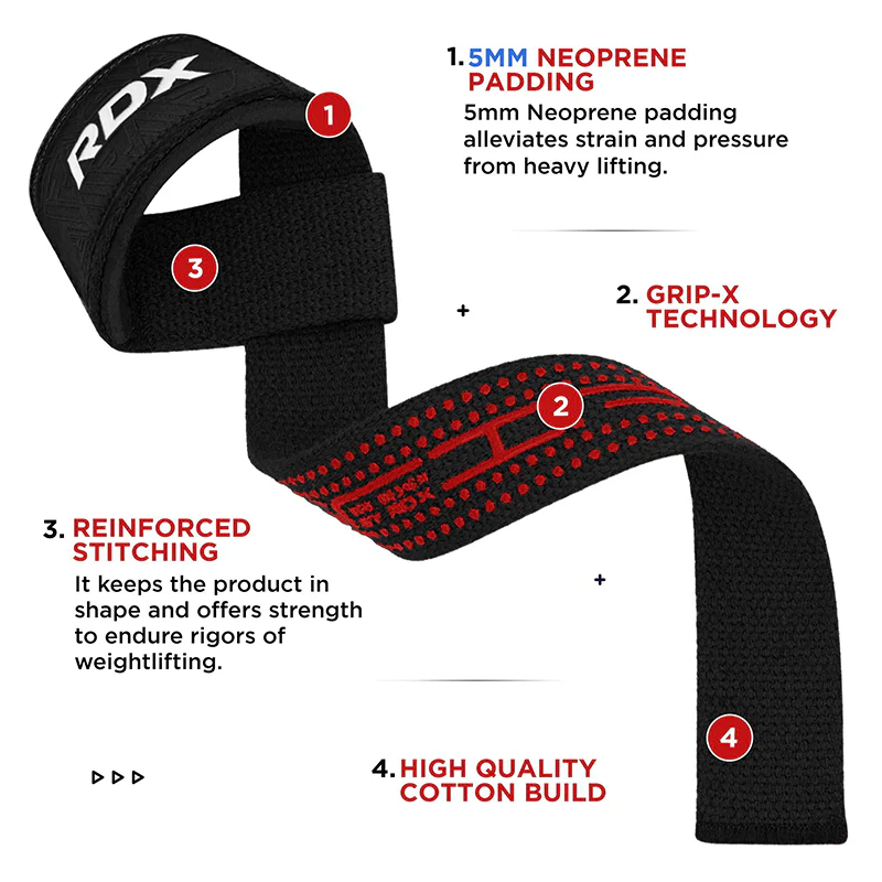 RDX S4 Weightlifting Wrist Straps - Image 15