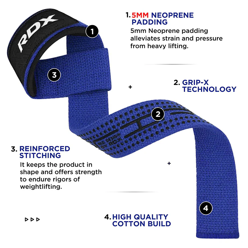 RDX S4 Weightlifting Wrist Straps - Image 18