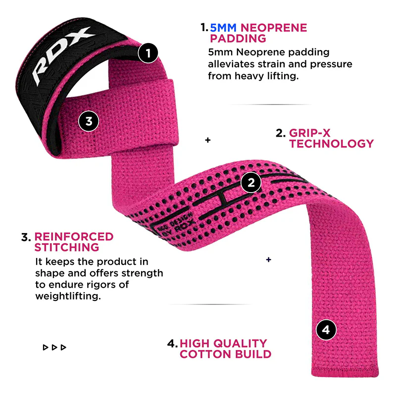 RDX S4 Weightlifting Wrist Straps - Image 20