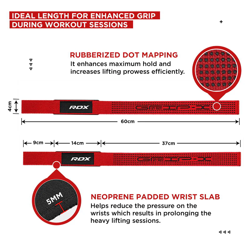 RDX S4 Weightlifting Wrist Straps - Image 6