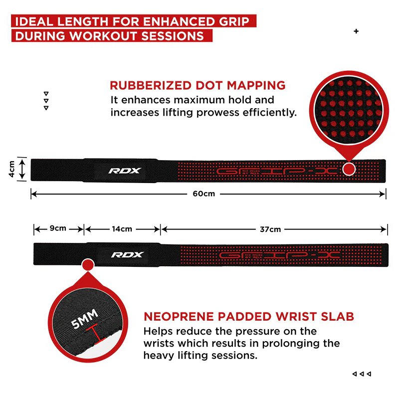 RDX S4 Weightlifting Wrist Straps - Image 7