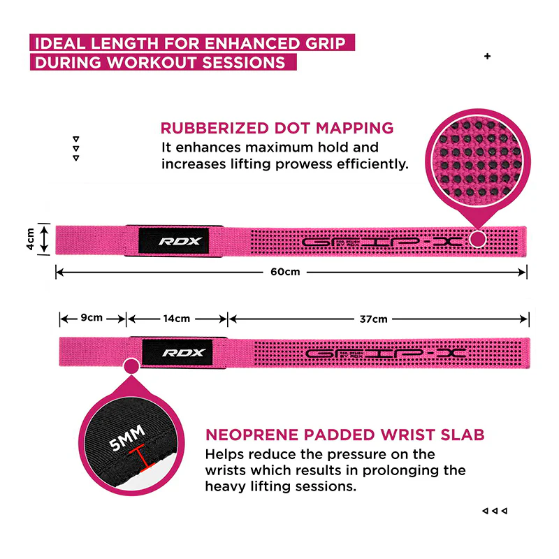 RDX S4 Weightlifting Wrist Straps - Image 8