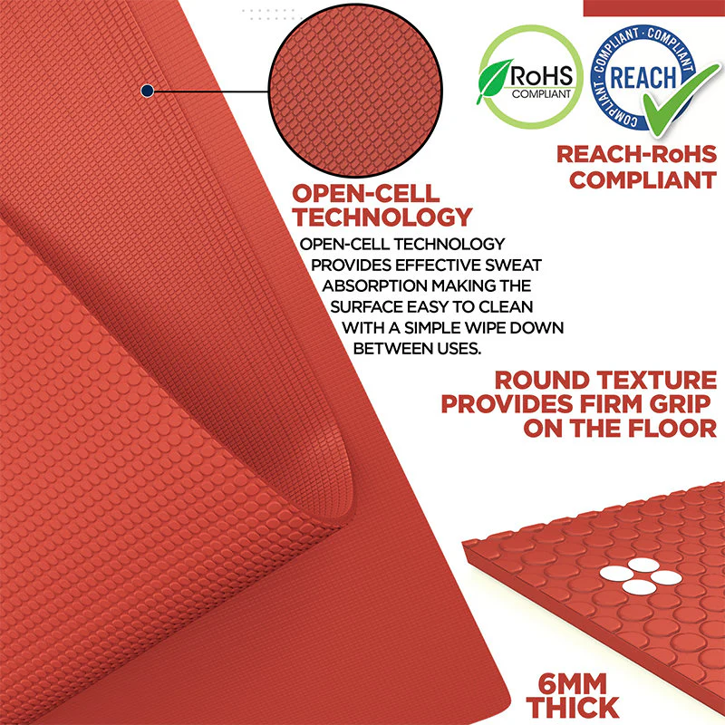 RDX SC Iris 6mm PVC Yoga Mat - Image 10
